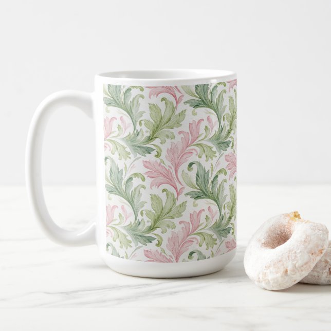 Cottage Style Paisley  Coffee Mug (With Donut)
