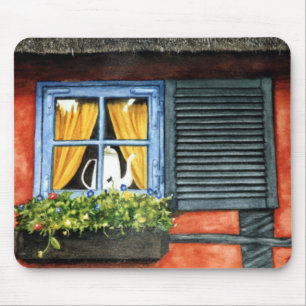Cottage Window Mouse Mat