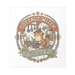 Cottage Witch Kitchen Cat Cottage Witch Kitchen Ca Notepad