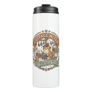 Cottage Witch Kitchen Cat Cottage Witch Kitchen Ca Thermal Tumbler
