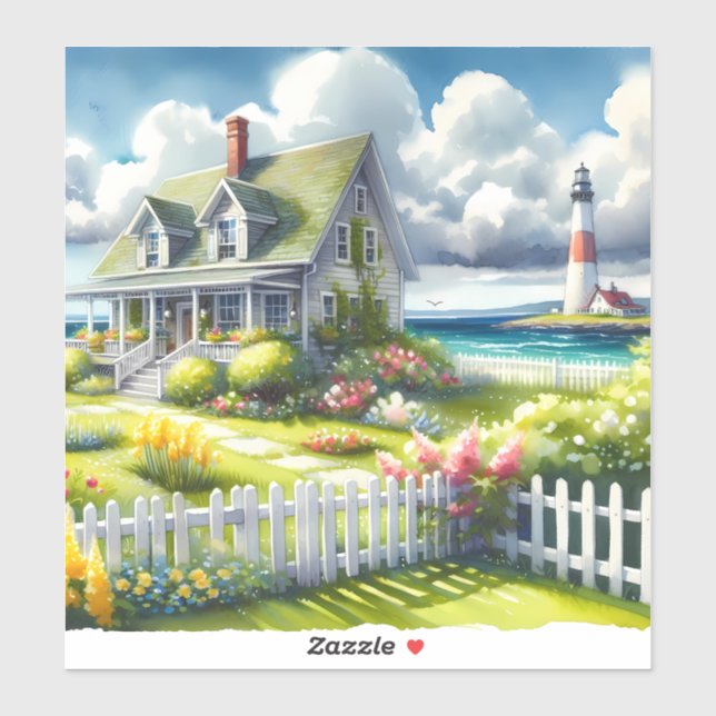 Cottage With View Of The Lighthouse (Sheet)