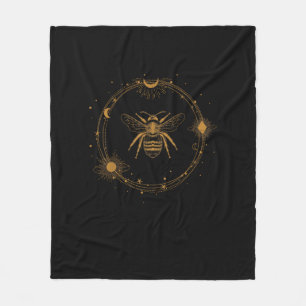 Cottagecore Aesthetic Academia Goblincore Bee Fleece Blanket