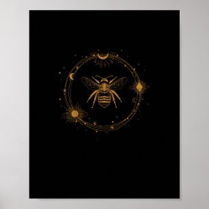 Cottagecore Aesthetic Academia Goblincore Bee Poster