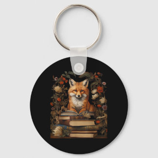 Cottagecore Aesthetic Book Lover Goblincore Retro Key Ring