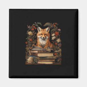 Cottagecore Aesthetic Book Lover Goblincore Retro Magnet