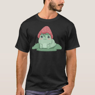 Cottagecore Aesthetic Cute Kawaii Frog Strawberry  T-Shirt