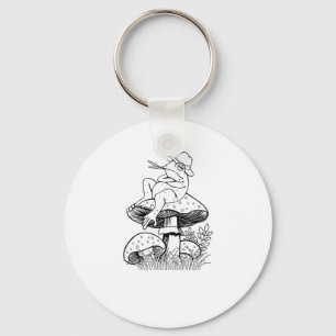 Cottagecore Aesthetic Frog Mushroom Toad Goblincor Key Ring