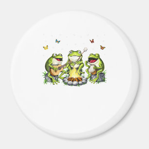 Cottagecore Aesthetic Frogs Camping Forest Goblinc Magnet