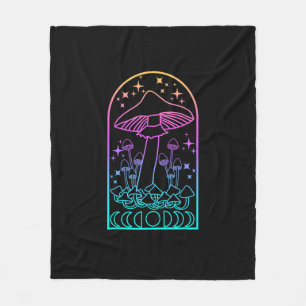 Cottagecore Aesthetic Goblincore Mushroom Academia Fleece Blanket