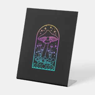 Cottagecore Aesthetic Goblincore Mushroom Academia Pedestal Sign