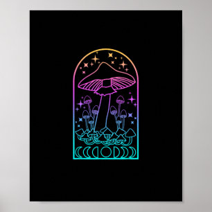 Cottagecore Aesthetic Goblincore Mushroom Academia Poster
