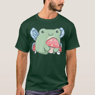 Cottagecore Aesthetic Kawaii Fairy Frog Hugging A T-Shirt