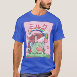 Cottagecore Aesthetic Kawaii Fairy Frog Mushrooms  T-Shirt