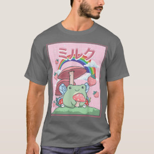 Cottagecore Aesthetic Kawaii Fairy Frog Mushrooms  T-Shirt
