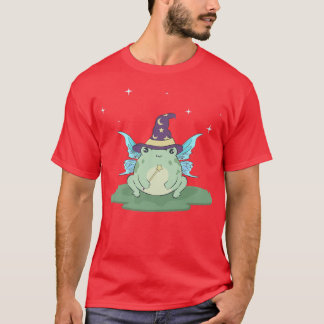Cottagecore Aesthetic Kawaii Fairy Frog Wizard Fai T-Shirt