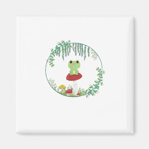 Cottagecore Aesthetic Kawaii Frog Goblincore Cute  Magnet