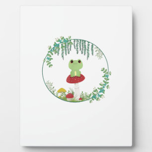 Cottagecore Aesthetic Kawaii Frog Goblincore Cute  Plaque