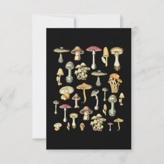 Cottagecore Aesthetic Mushroom Card
