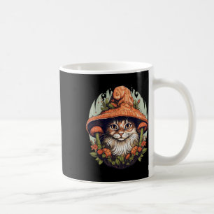 Cottagecore Aesthetic Mushroom Cat Mushroom  Coffee Mug