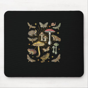 Cottagecore Aesthetic Mushroom Frog Butterfly Gobl Mouse Mat
