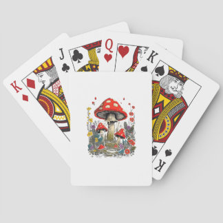 Cottagecore Aesthetic Mushroom Goblincore Minimal Playing Cards