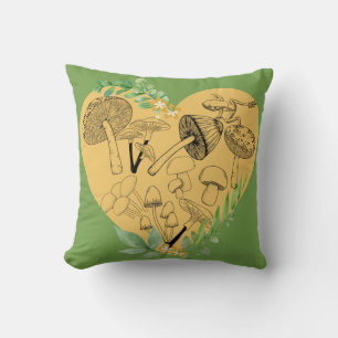 Cottagecore Aesthetic Mushroom Lovers Cushion