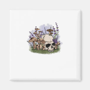 Cottagecore Aesthetic Mushroom Man Goblincore Fant Magnet