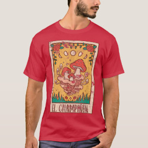Cottagecore Aesthetic Mushroom Tarot Card Fairycor T-Shirt