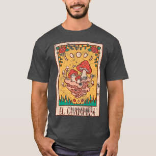 Cottagecore Aesthetic Mushroom Tarot Card Fairycor T-Shirt