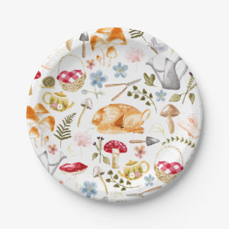 Cottagecore Aesthetic | Watercolor Paper Plate