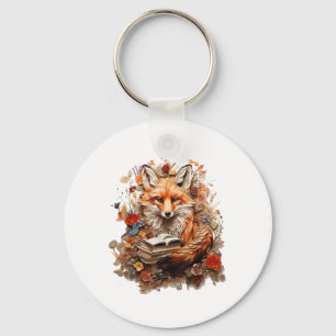 Cottagecore Aesthetic With Book Cute Goblincore Key Ring