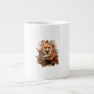 Cottagecore Aesthetic  With Book Cute Goblincore Large Coffee Mug