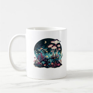 Cottagecore And Aesthetic Goblincore Mushroom Fair Coffee Mug