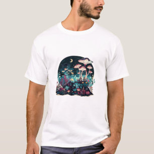Cottagecore And Aesthetic Goblincore Mushroom Fair T-Shirt