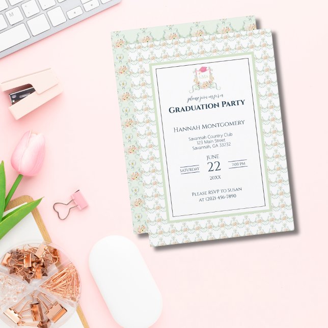 Cottagecore Artist Graduation Party Invitation (Creator Uploaded)