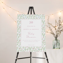 Cottagecore Baby Shower Welcome Sign
