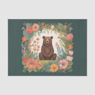 Cottagecore Bear Decoupage Tissue Paper