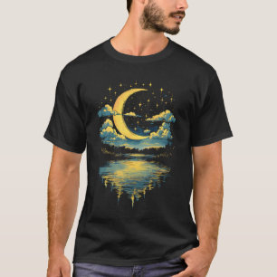 Cottagecore Boho Aesthetic Celestial Vintage Half T-Shirt