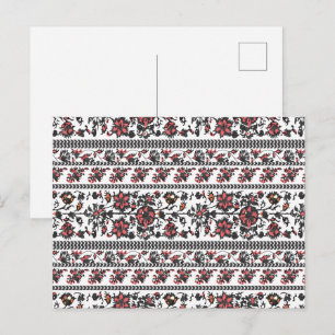 Cottagecore Botanical Floral Pattern Invitation Postcard