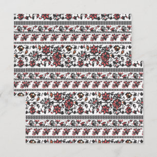 Cottagecore Botanical Floral Pattern RSVP Card