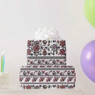Cottagecore Botanical Floral Pattern Wrapping Paper