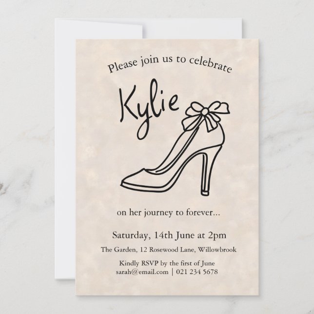 Cottagecore Bridal Shower Invitation (Front)