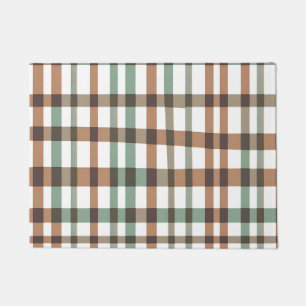 Cottagecore Buffalo Plaid Pastel Spring Modern Doormat