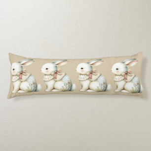 Cottagecore Bunny Charm Baby Blanket Body Cushion