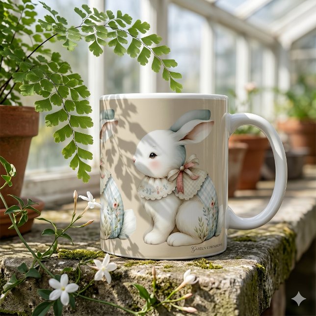 Cottagecore Bunny Charm Coffee Mug (Cottagecore Bunny Charm Coffee Mug)