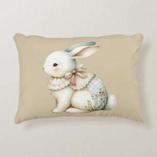 Cottagecore Bunny Charm Decorative Cushion