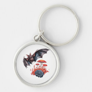 Cottagecore Butterflies Bats Mushroom Goblincore Key Ring