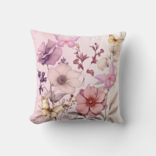 Cottagecore Butterfly Garden  Cushion