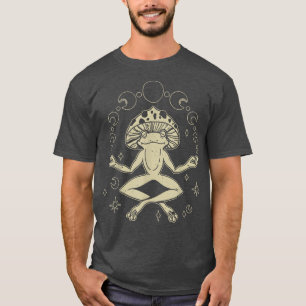 Cottagecore Celestial Boho Mystical Frog Mushroom T-Shirt