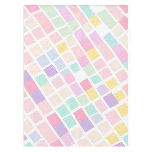 Cottagecore Chequered Pastel Spring Dining Tablecloth